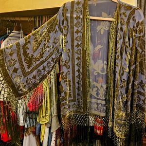 Velvet Burnout Kimono